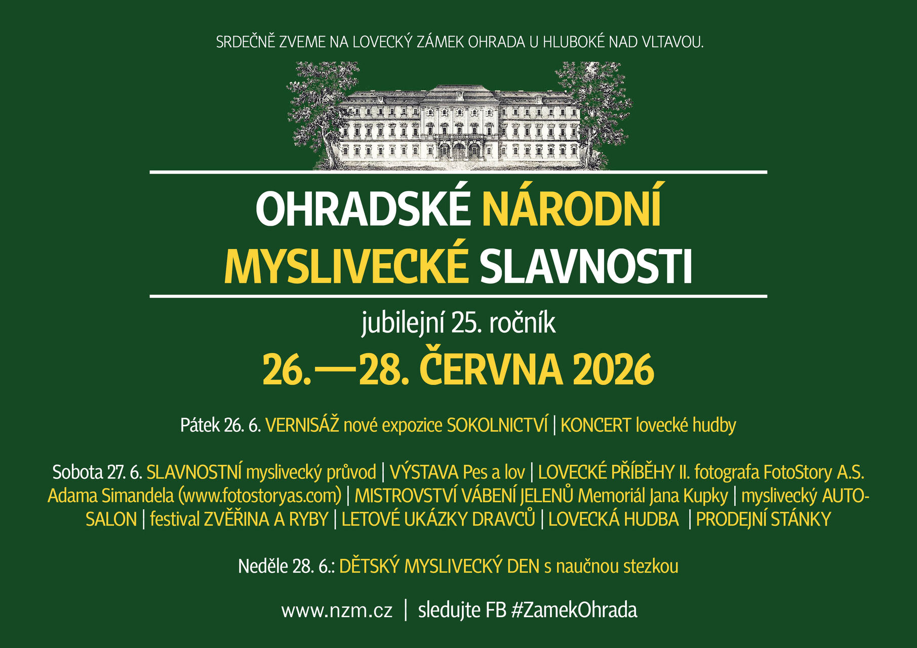 Národní myslivecké slavnosti Ohrada 2026